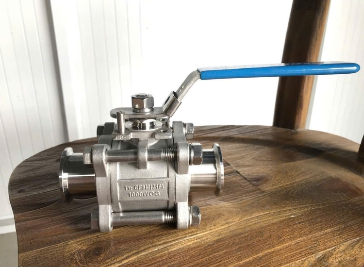 VAN BI TAY GẠT KẾT NỐI CLAMP, VAN BI 3 THÂN KẾT NỐI CLAMP, VAN BI VI SINH